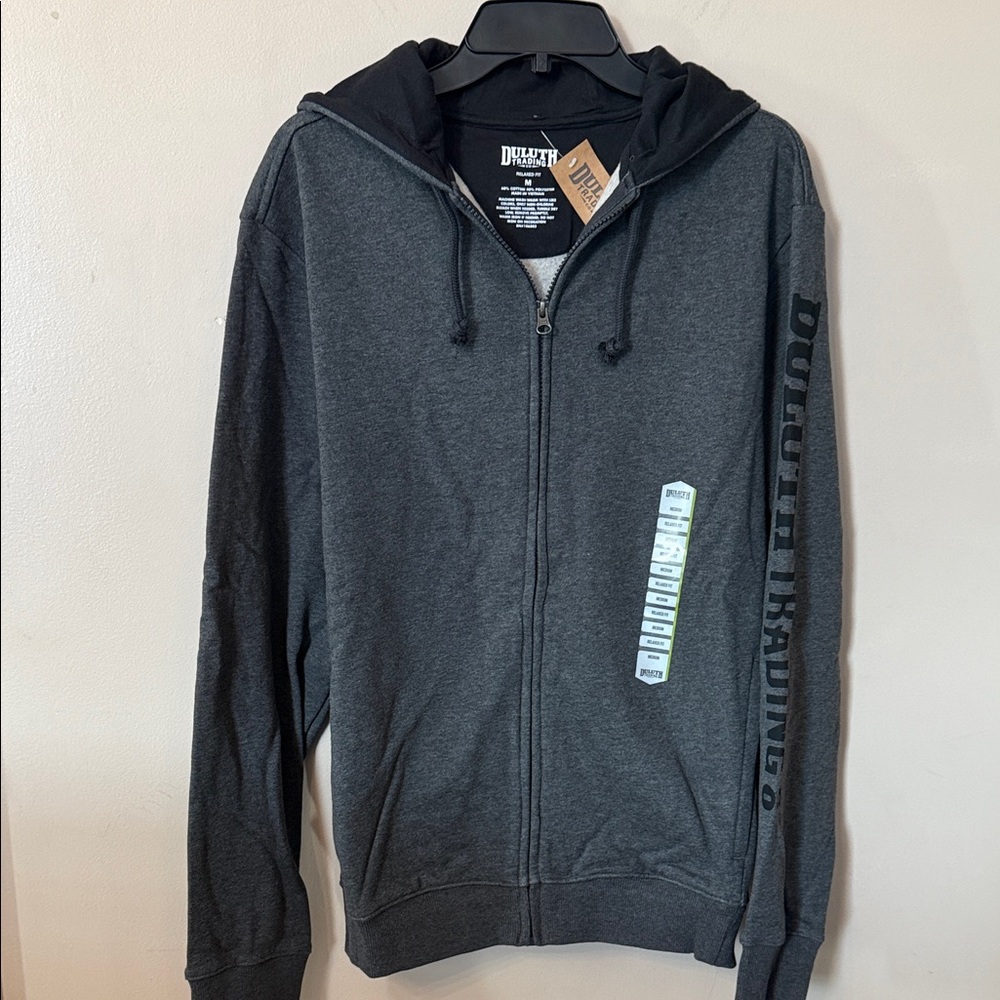 Duluth Trading Co Men's Gray Zip-Up Sweater